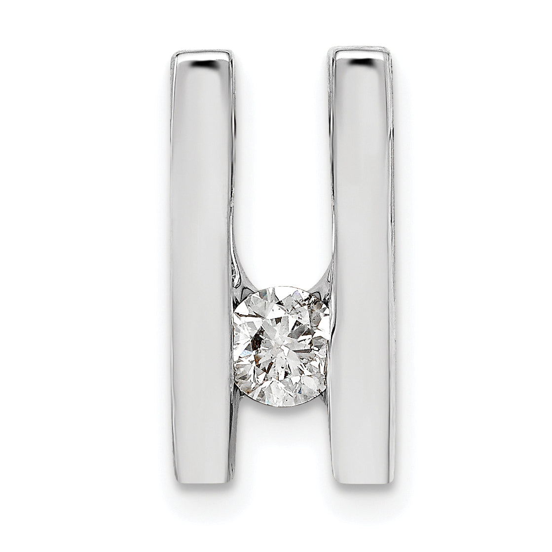 14k White Gold VS 4.1mm Diamond Slide Main image