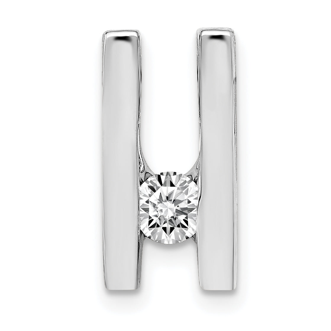 14K White Gold VS Diamond slide Main image