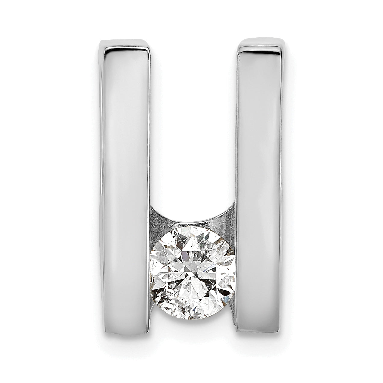 14k White Gold VS 5.25mm Diamond Slide Main image