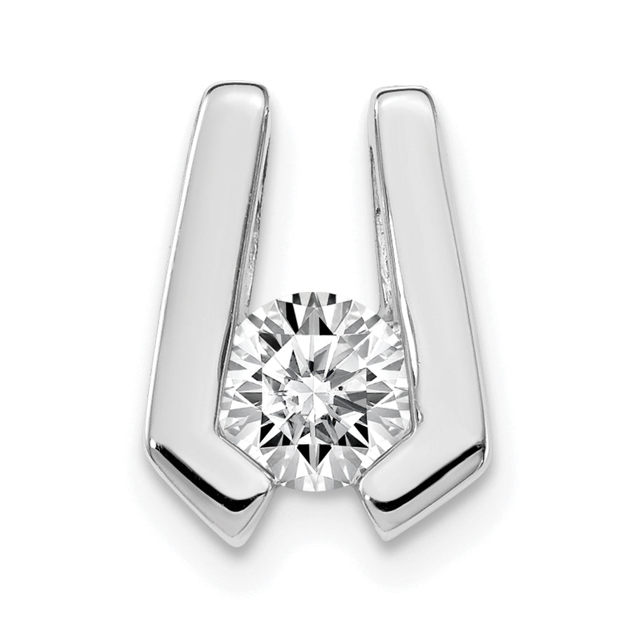 14K White Gold VS Diamond slide