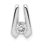 14k White Gold VS 4mm Diamond Slide