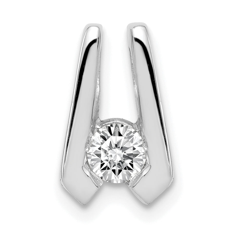 14K White Gold VS Diamond slide