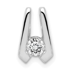 14K White Gold VS Diamond slide