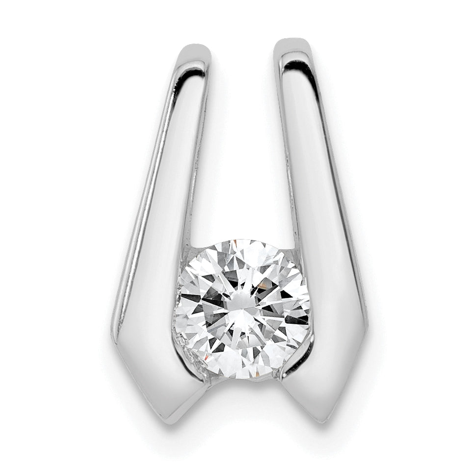 14k White Gold VS 4.5mm Diamond Slide Main image