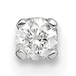 14k White Gold AA Quality Complete Diamond Stud Earring Main image