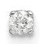 14k White Gold AA Quality Complete Diamond Stud Earring