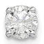 14k White Gold AA Quality Complete Diamond Stud Earring