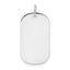 14K White Gold Plain .013 Gauge Engraveable Dog Tag Disc Charm