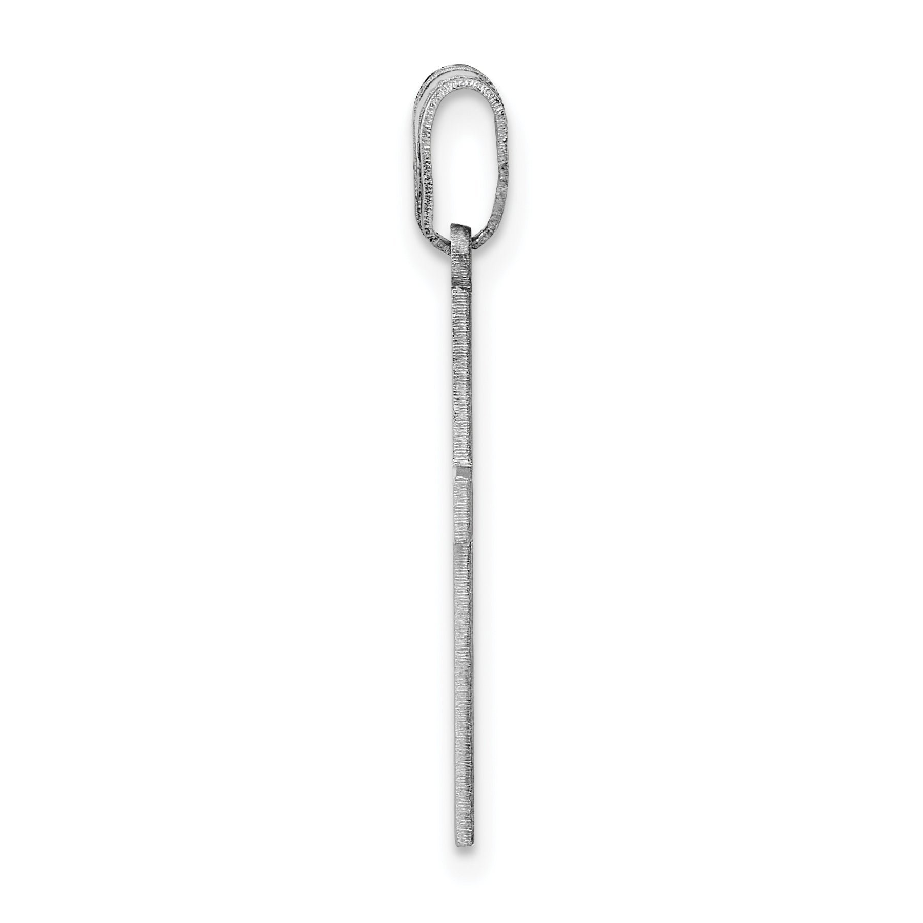 14K White Gold Polished Cross Pendant Secondary image