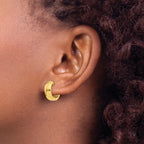 14k Round Hinged Hoop Earrings