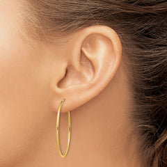 14k 1.5mm Polished Round Endless Hoop Earrings
