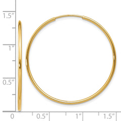 14k 1.25mm Endless Hoop Earring