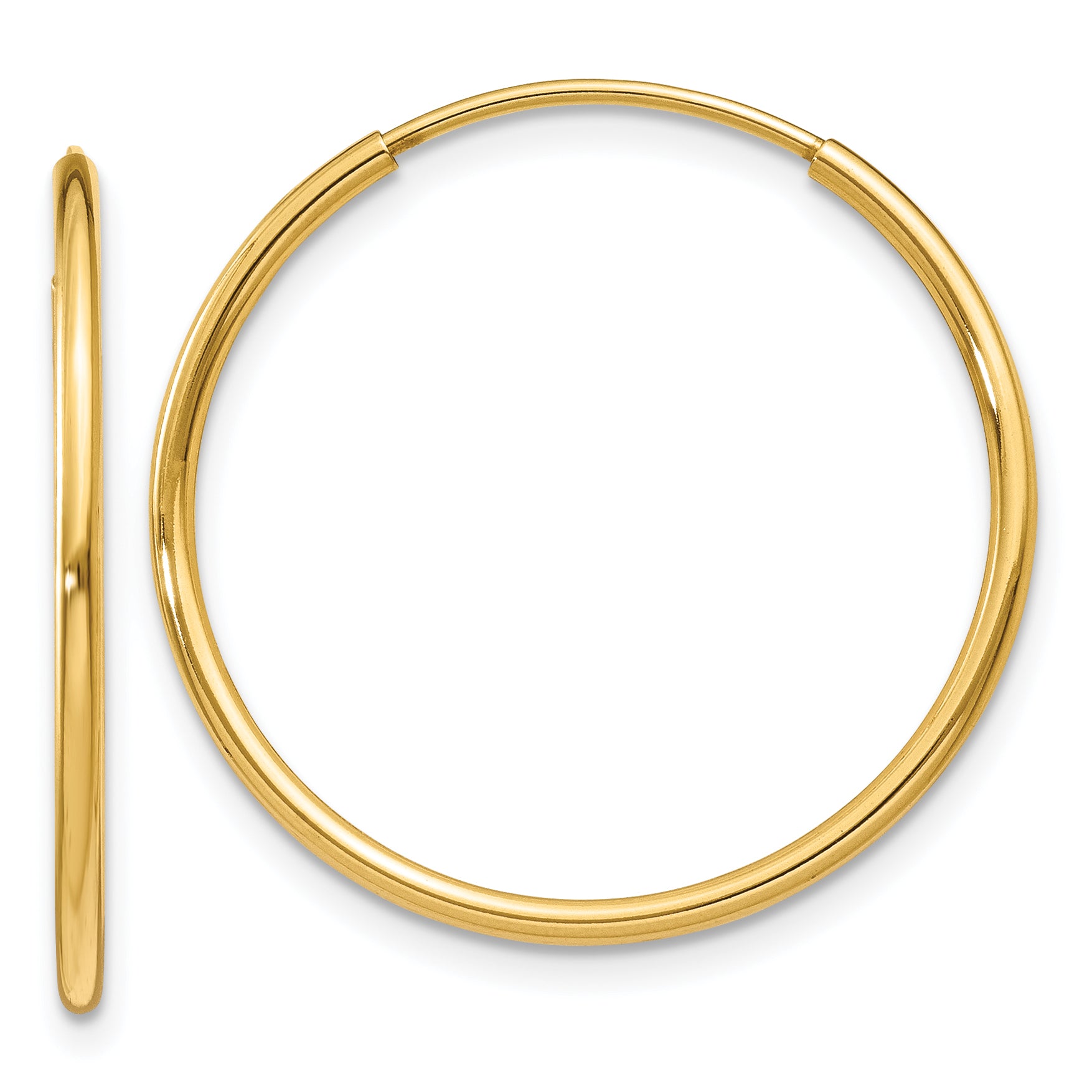 14k 1.25mm Endless Hoop Earring Main image