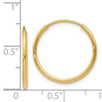 14k 1.25mm Endless Hoop Earring