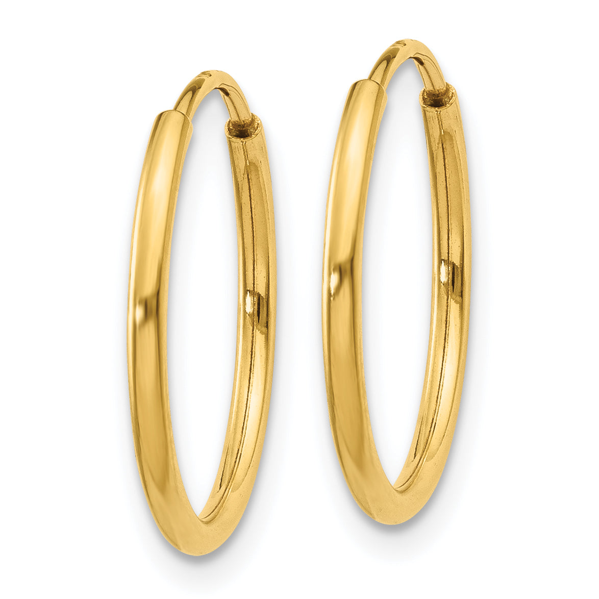 14k 1.25mm Endless Hoop Earring Secondary image