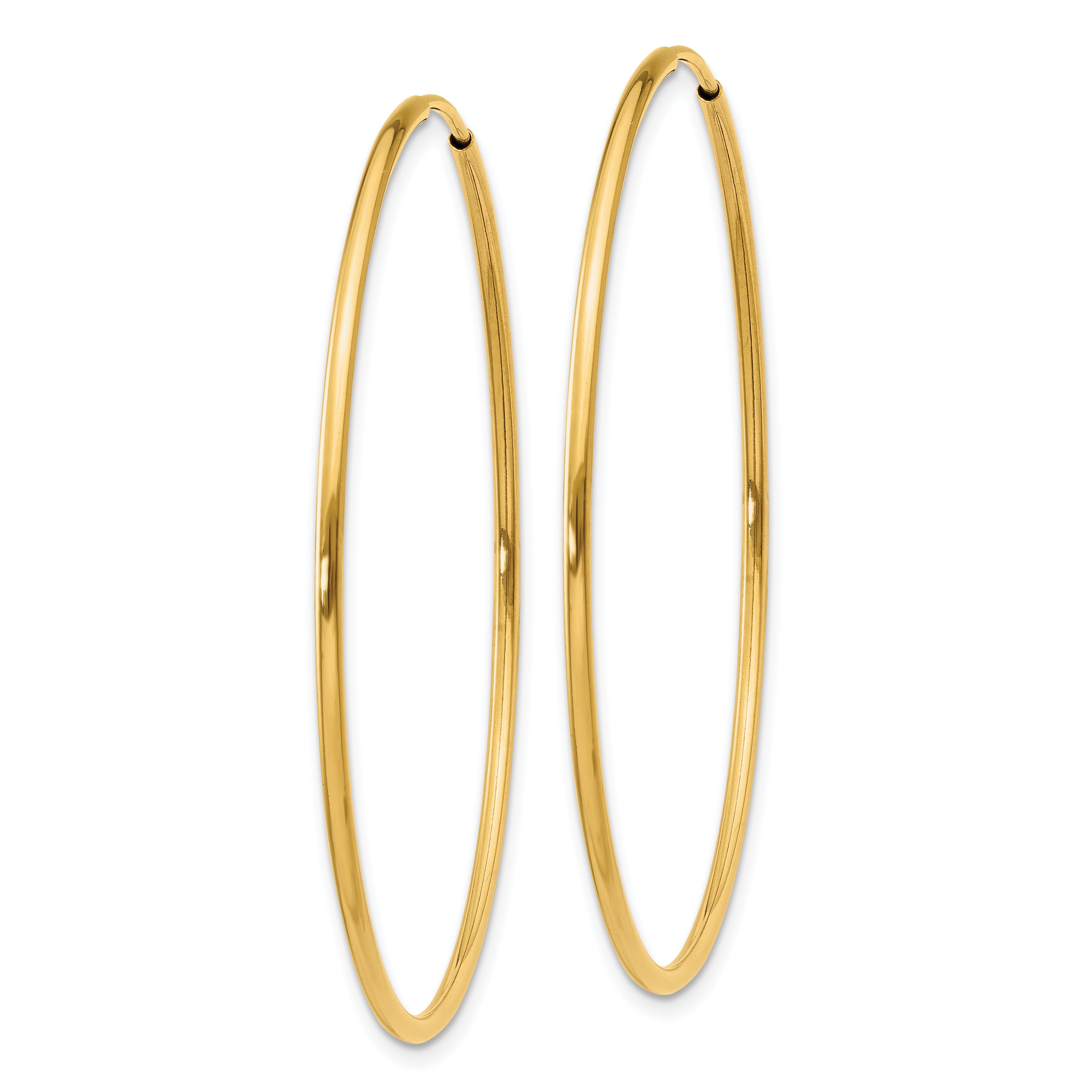 14k 1.25mm Endless Hoop Earring Secondary image