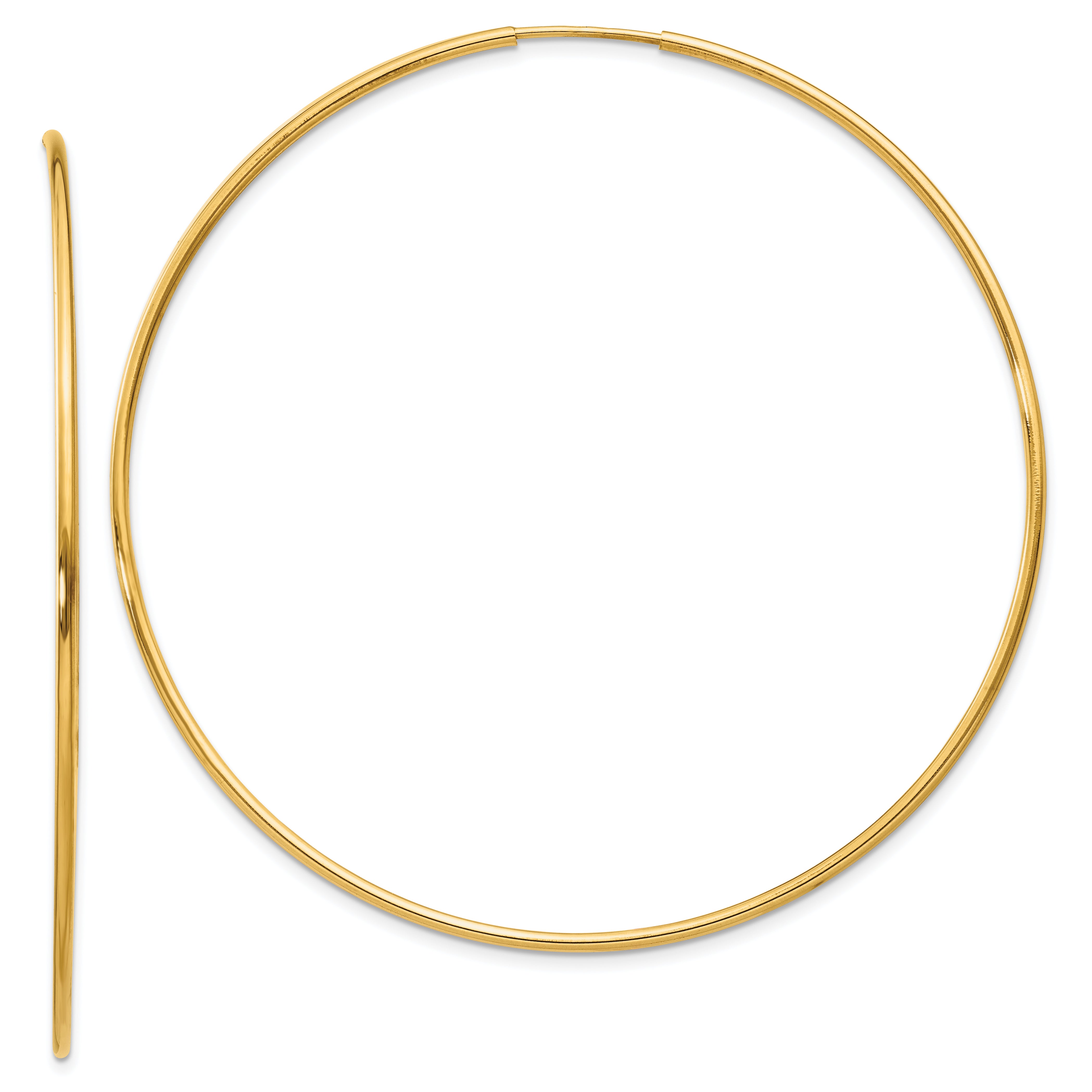 14k 1.25mm Endless Hoop Earring