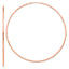 14k Rose Gold 1.2mm Polished Endless Hoop Earrings