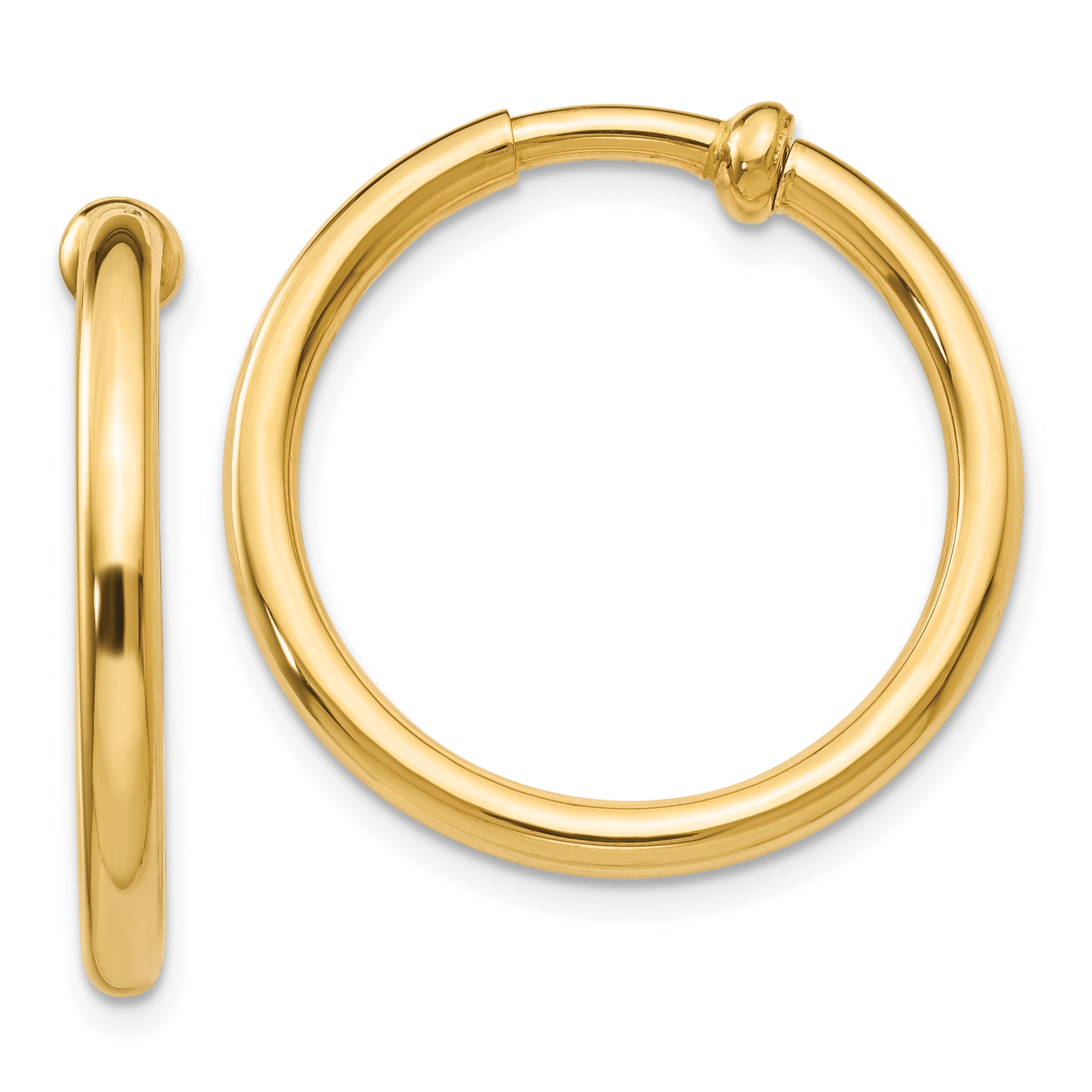 14k Non-Pierced Hoops Earrings Main image