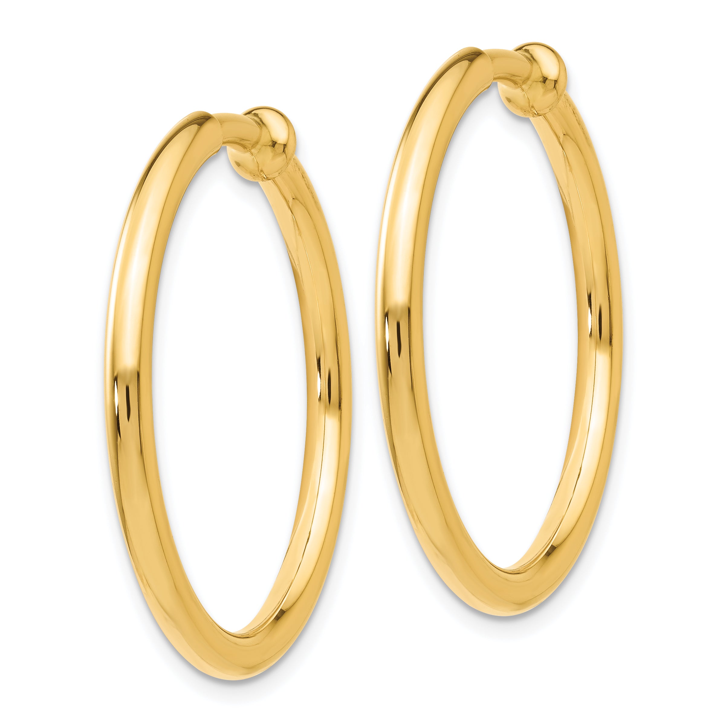 14k Non-Pierced Hoops Earrings Secondary image