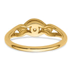 14k Diamond Ring Mounting (No Stone Included)