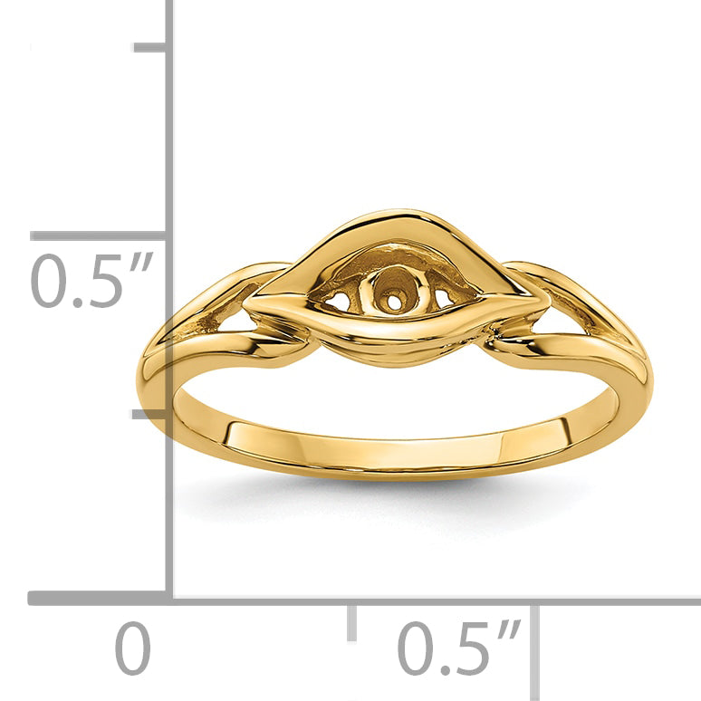 14k Diamond Ring Mounting (No Stone Included)