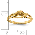 14k Diamond Ring Mounting (No Stone Included)