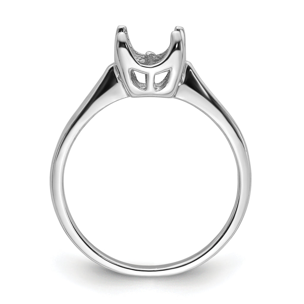 14k White Gold 6mm Pearl Ring Mounting (No Stone Included)