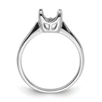 14k White Gold 6mm Pearl Ring Mounting (No Stone Included)