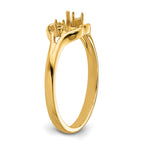 14k 6mm Pearl & Diamond Ring Mounting (No Stone Included)