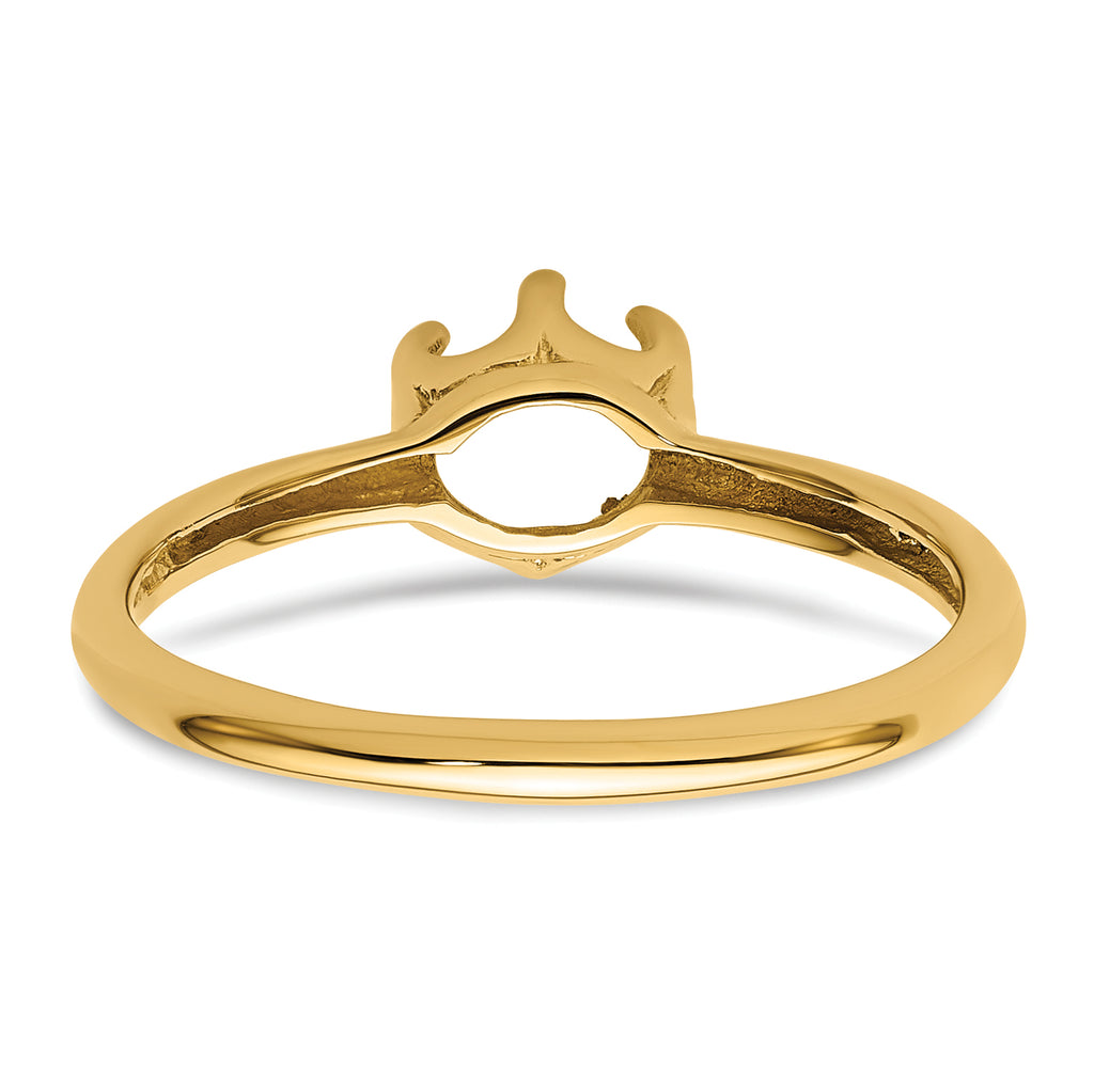 14k 5.5mm Pearl Ring Mounting (No Stone Included)