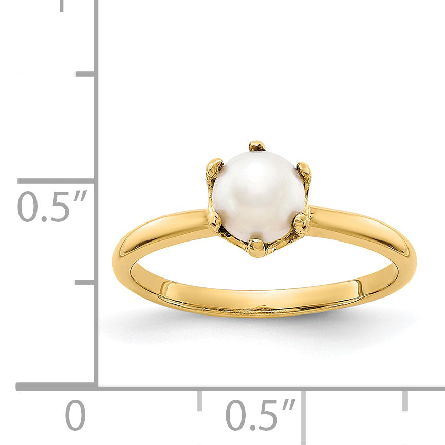 14k 5.5mm Fresh Water Cultured Pearl ring