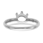 14k White Gold 5.5mm Pearl Ring Mounting (No Stone Included)
