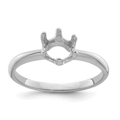 14k White Gold 5.5mm Pearl Ring Mounting