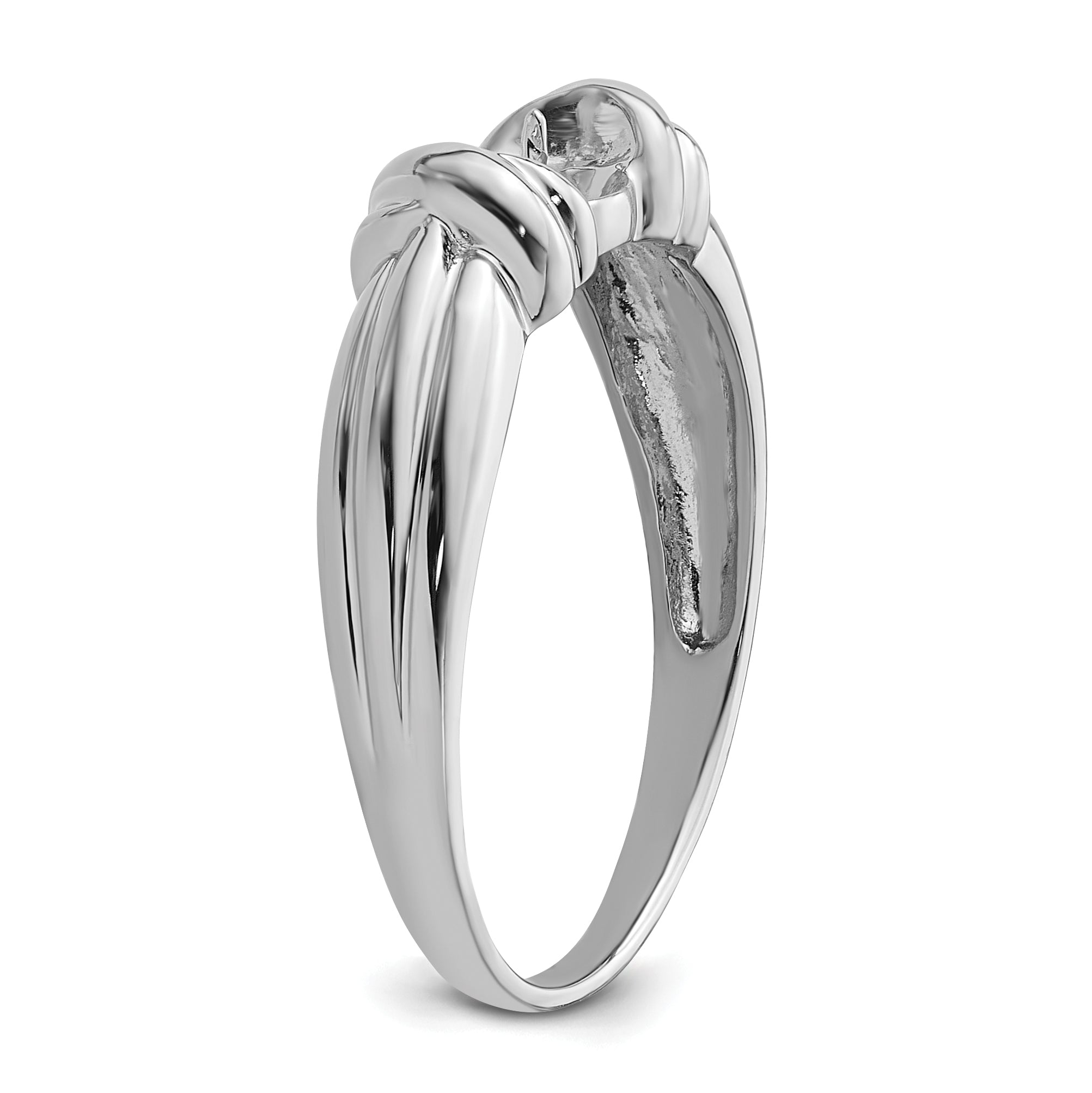 14k White Gold 6mm Pearl Ring Mounting (No Stone Included)
