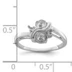 14k White Gold 5.5mm Pearl & Diamond Ring Mounting (No Stone Included)