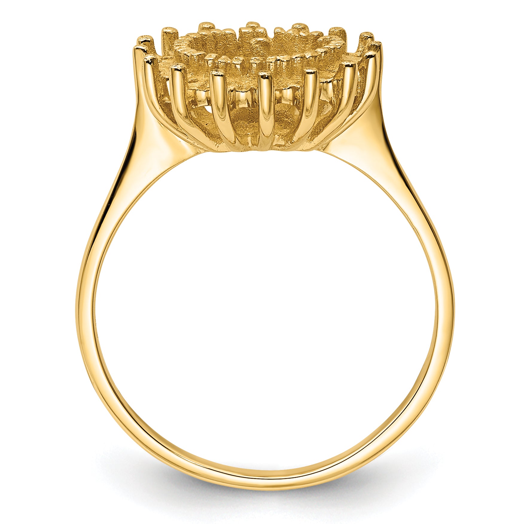 14k 7.5mm Pearl & Diamond Ring Mounting (No Stone Included) Secondary image