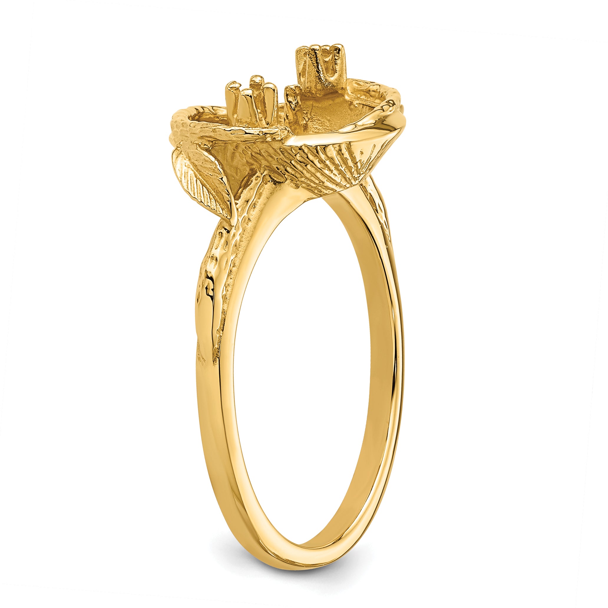 14k 7.5mm Pearl & Diamond Ring Mounting