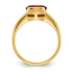 14k 8x6mm Oval Garnet ring