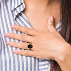 14k 16x12mm Oval Onyx Ring