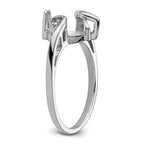 14k White Gold Diamond & 12x6mm Marquise Gemstone Ring Mounting (No Stone Included)