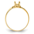 14k 6x4mm Oval Gemstone Ring Mounting (No Stone Included)