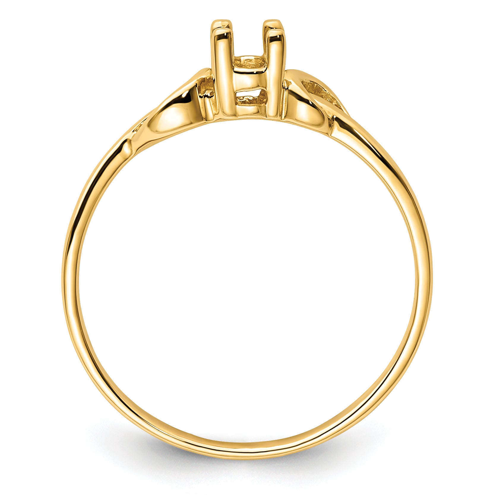 14k Gemstone Ring Mounting (No Stone Included) Secondary image