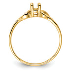 14k Gemstone Ring Mounting (No Stone Included)