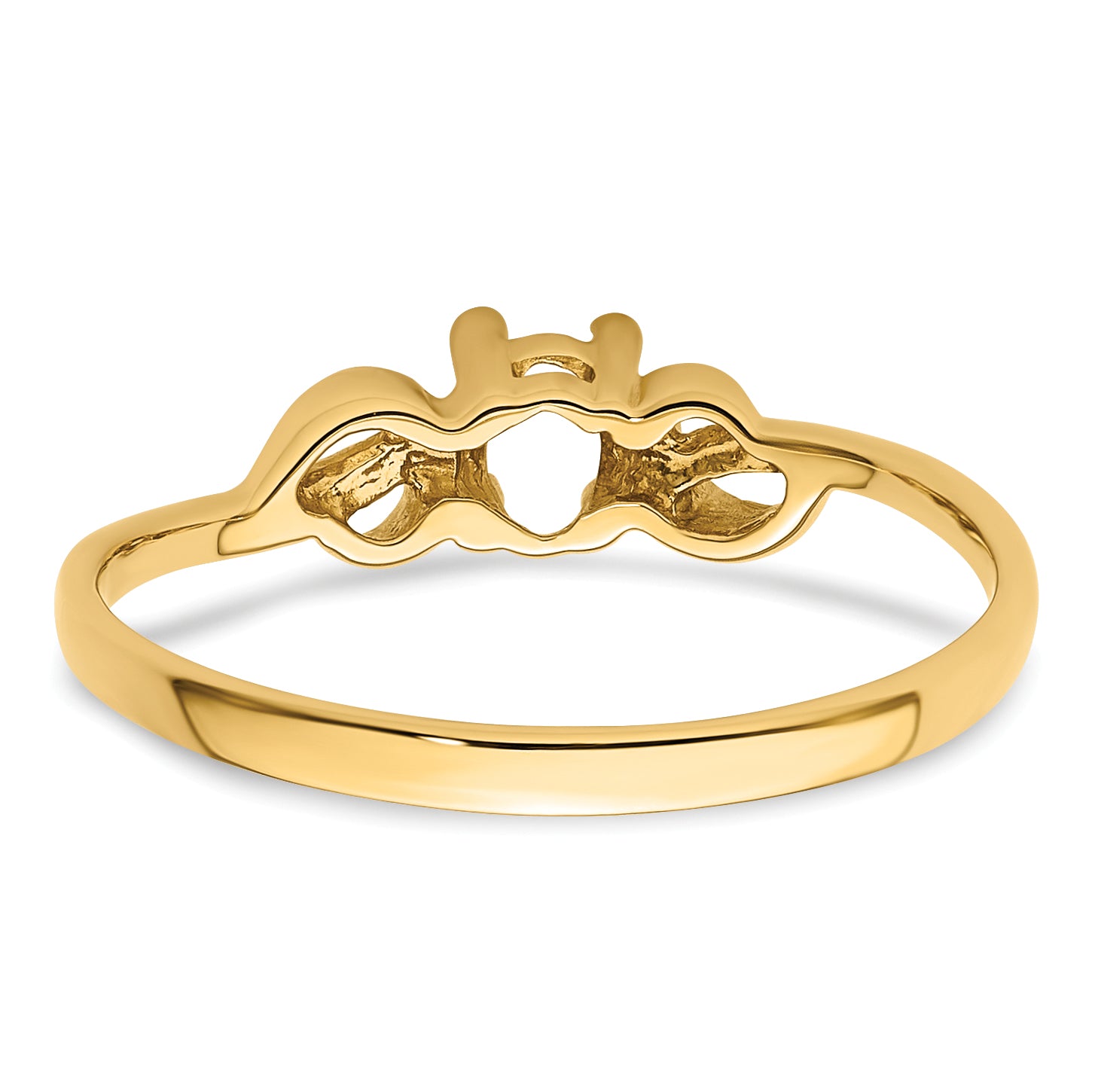 14k Gemstone Ring Mounting (No Stone Included)