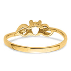 14k Gemstone Ring Mounting (No Stone Included)