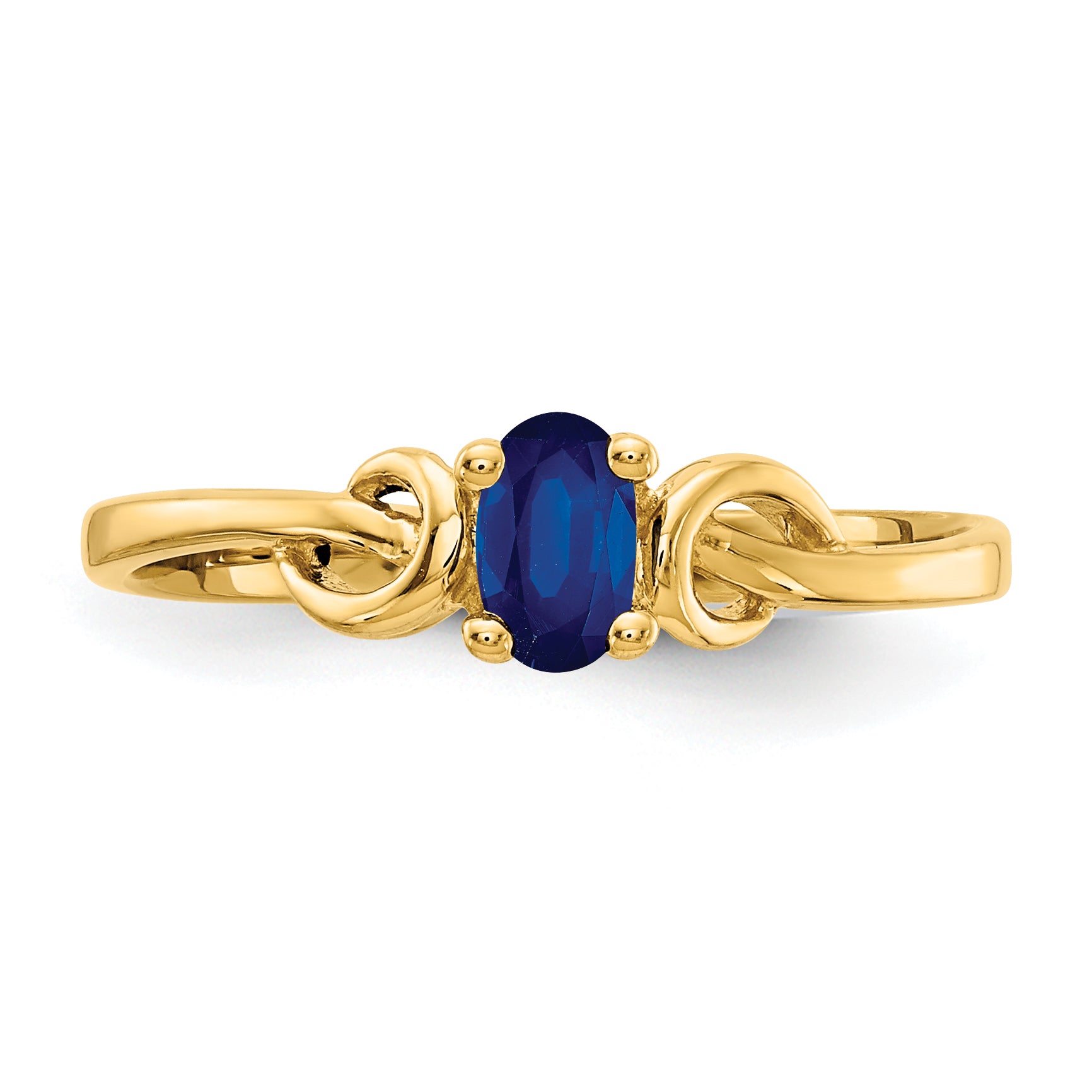 14k 5x3mm Oval Sapphire ring