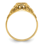 14k 7x5mm Oval Gemstone Ring Mounting (No Stone Included)