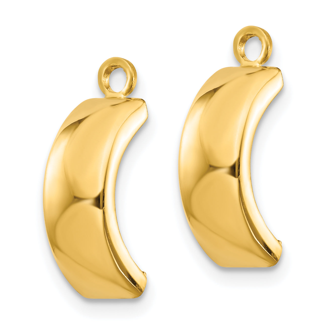 14k Polished Earring Jackets Secondary image