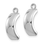 14k White Gold Polished Earring Jackets